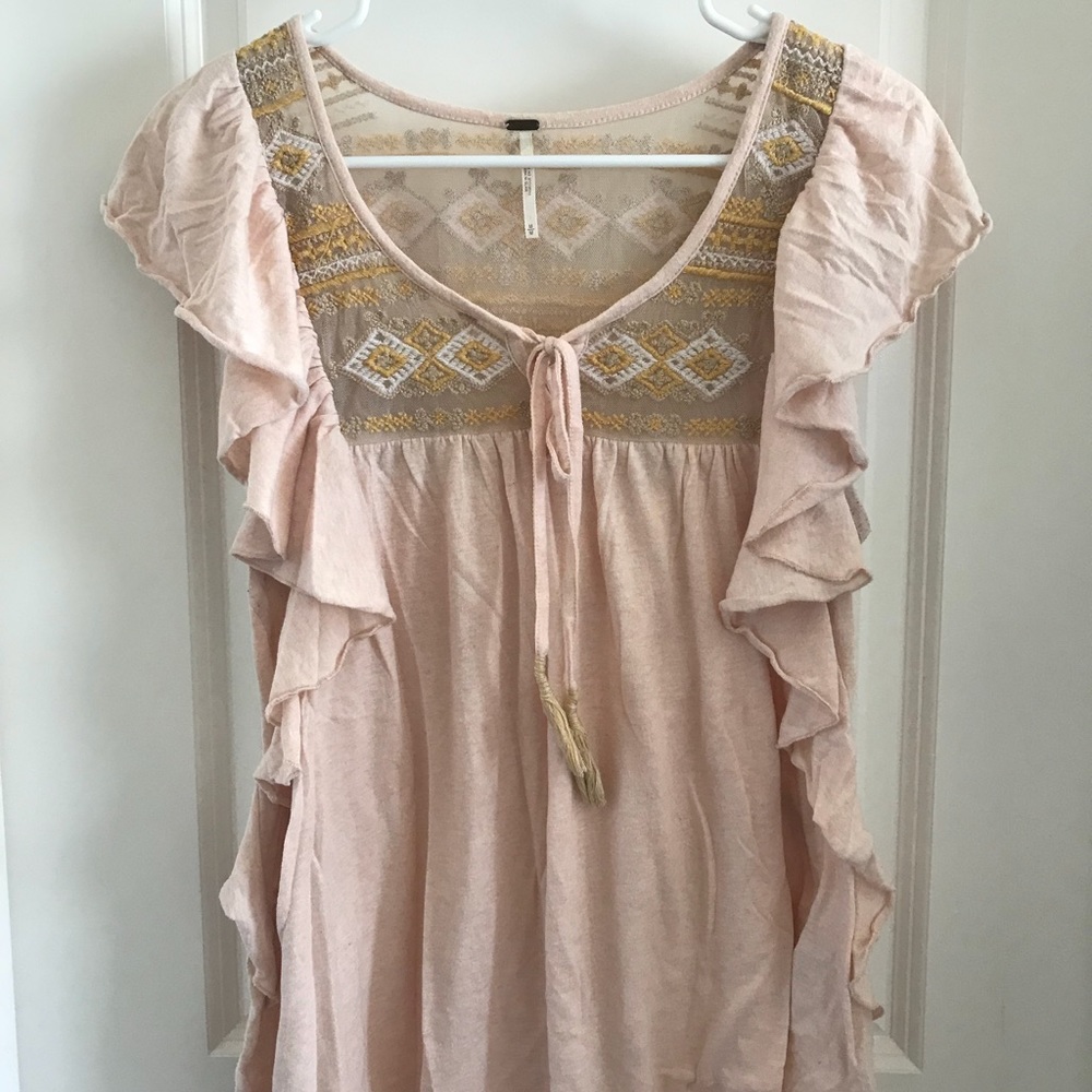 Pink Free People Shirt